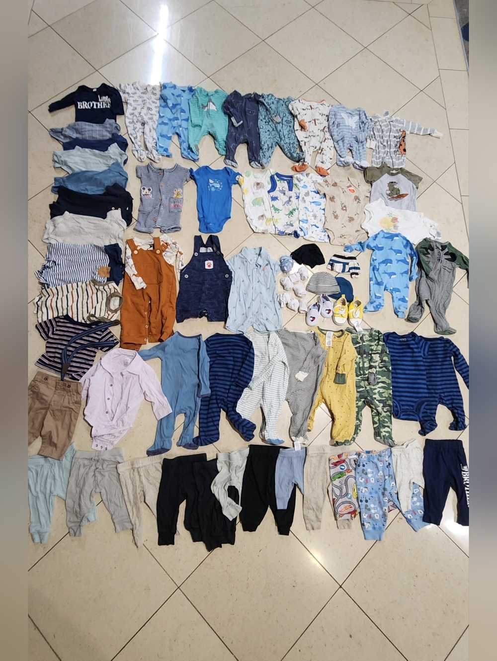 Baby Boy Clothes New Born/0-3 Months/3 Months Lot of 70 Pieces